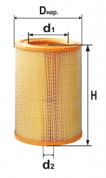 Элемент фильтра воздушного (ЭФВ) В4307 (DIFA 4307) (Дифа)